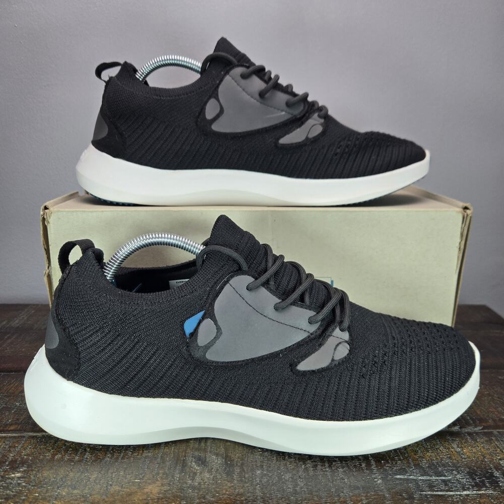 Vessi Black and White Athletic Shoes Lightweight Design